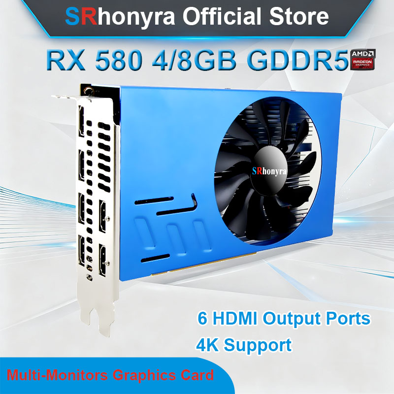 Rx 580 8Gb 2048Sp Gpu - Karta graficzna SRhonyra AMD RX580 4/8GB,