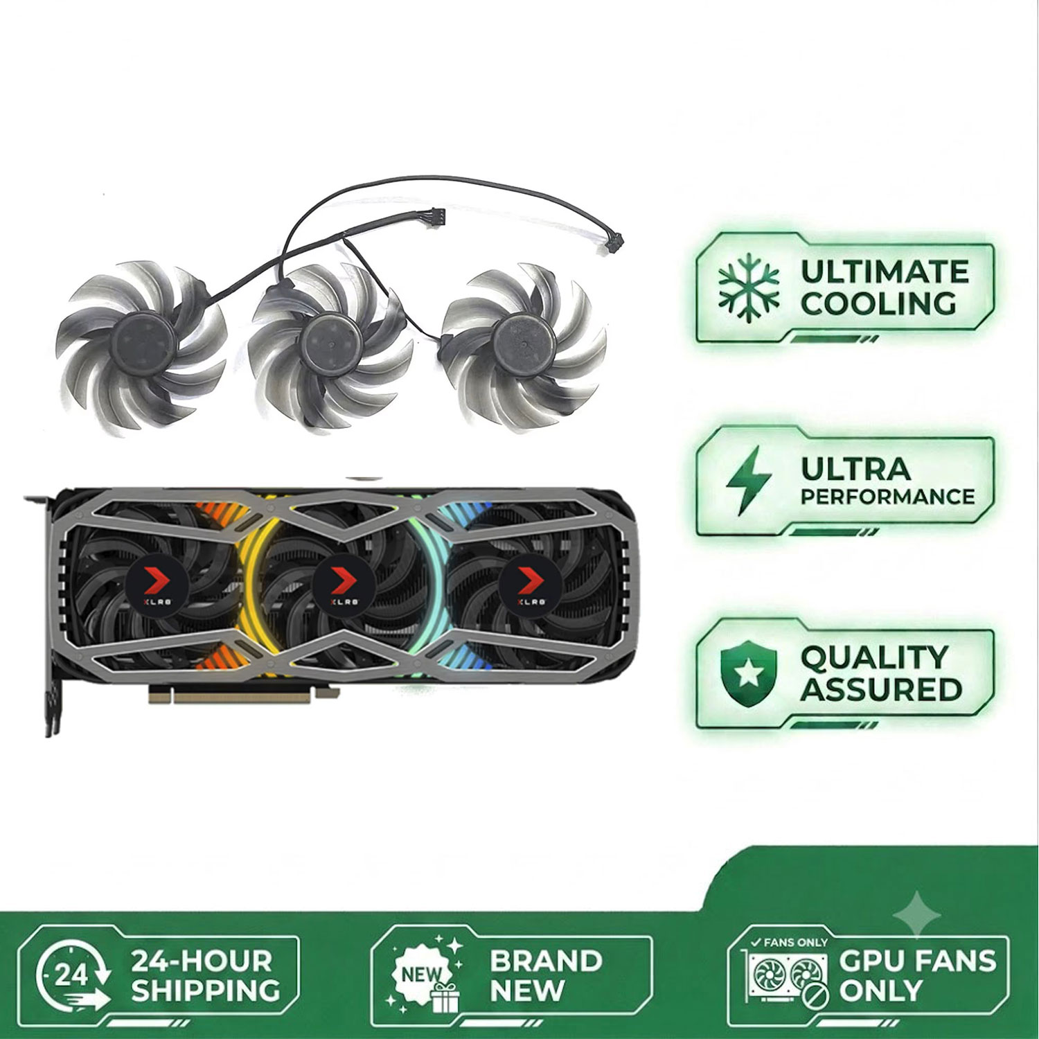 Rtx 3090 24Gb Graphics Card - NOWY Wentylator GPU odpowiedni dla kart