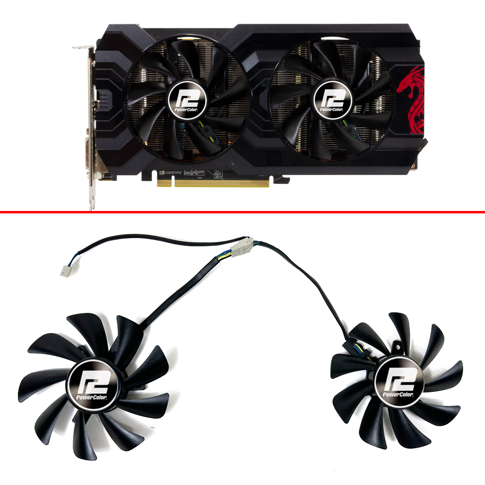 Rx 580 8Gb 2048Sp Gpu - Nowy wentylator chłodzący wentylator 85MM T129215SU