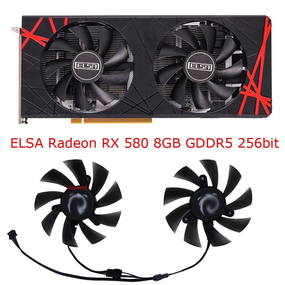 Rx 580 8Gb 2048Sp Gpu - Wentylator karty graficznej, XY-D09015B, chłodnica GPU,