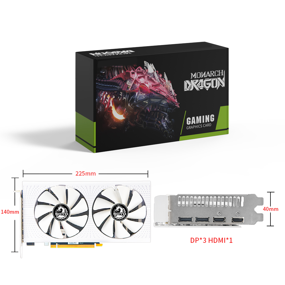 Rx 580 8Gb 2048Sp Gpu - Karta graficzna SOYO AMD Radeon RX580