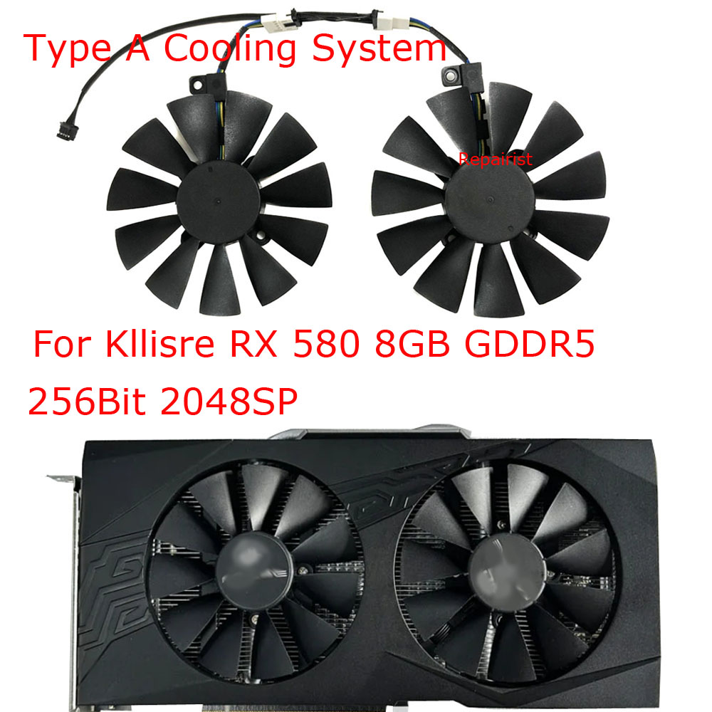 2 sztuk/zestaw, wentylator kar – Rx 580 8Gb 2048Sp Gpu recenzja i cena