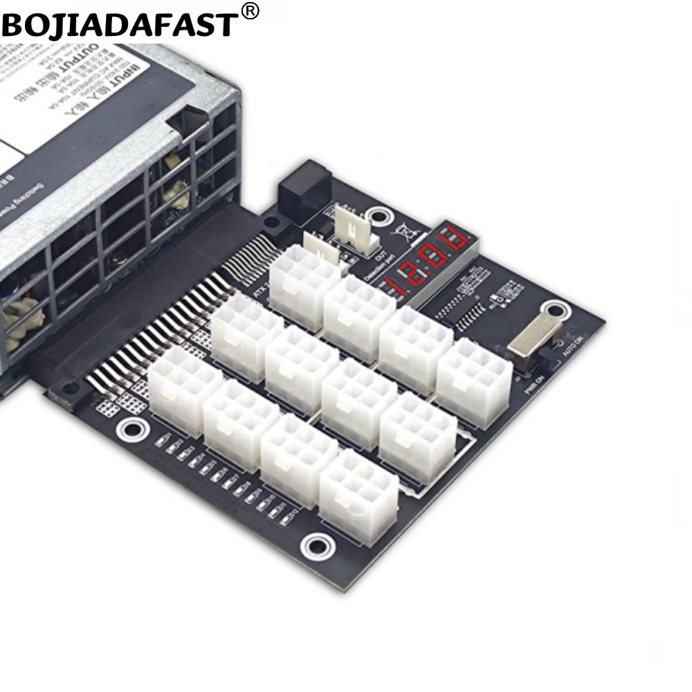 12 * Złącze PCI-E 6Pin do sync – 2400W Server Psu Breakout Board recenzja i cena